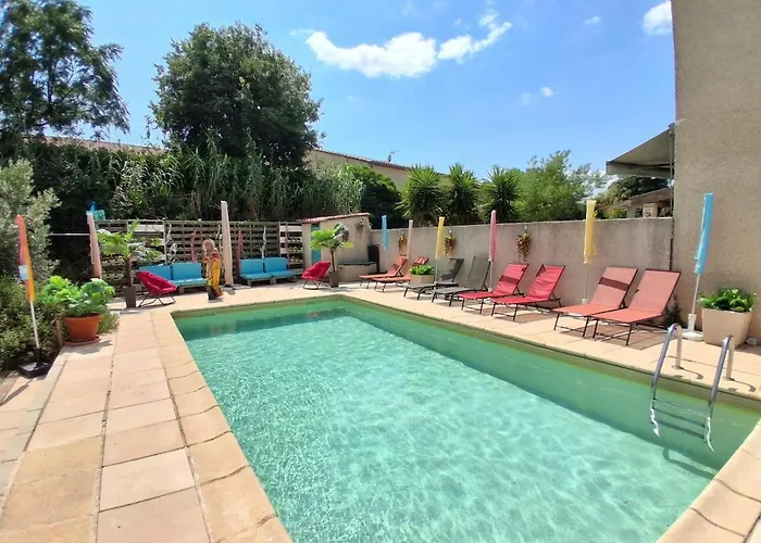 Villa La Dolce - Charmante Maison Familiale Avec Piscine Sérignan